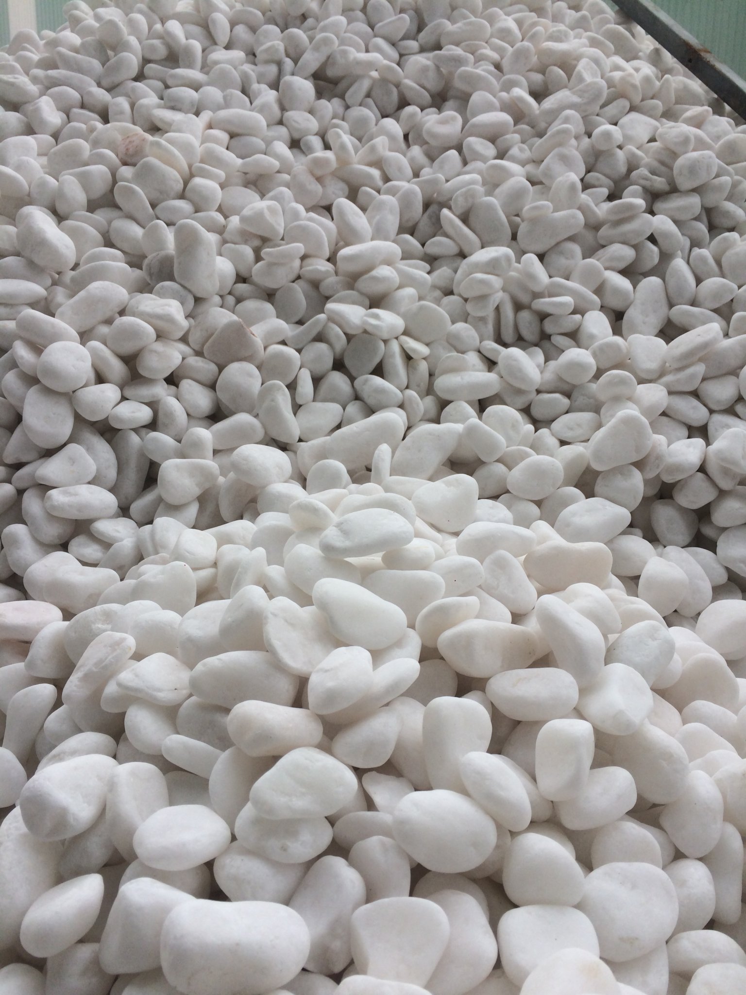 White pebbles